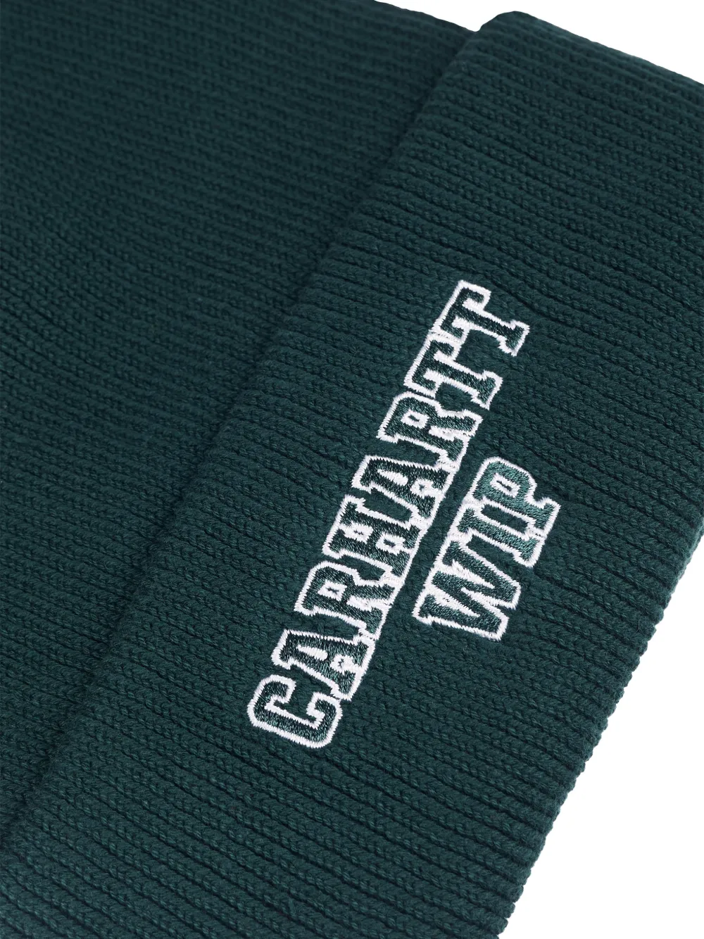 Carhartt WIP logo-embroidered beanie hat Groen