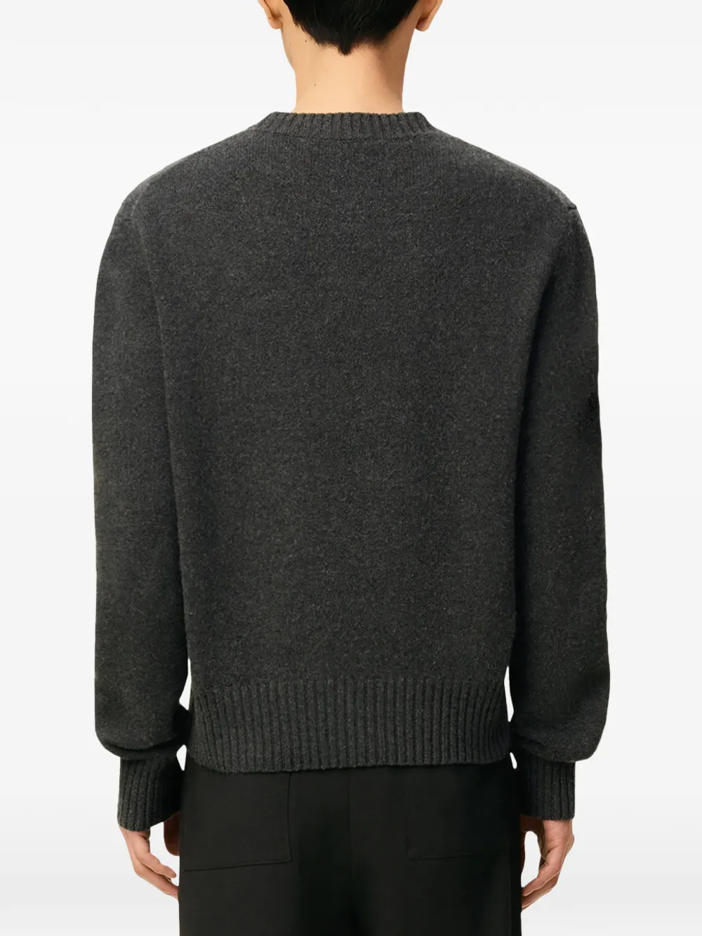 AMI Paris logo-motif sweater Grijs