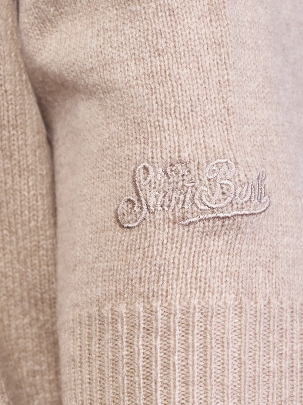 MC2 Saint Barth Regent logo-embroidered sweater Beige