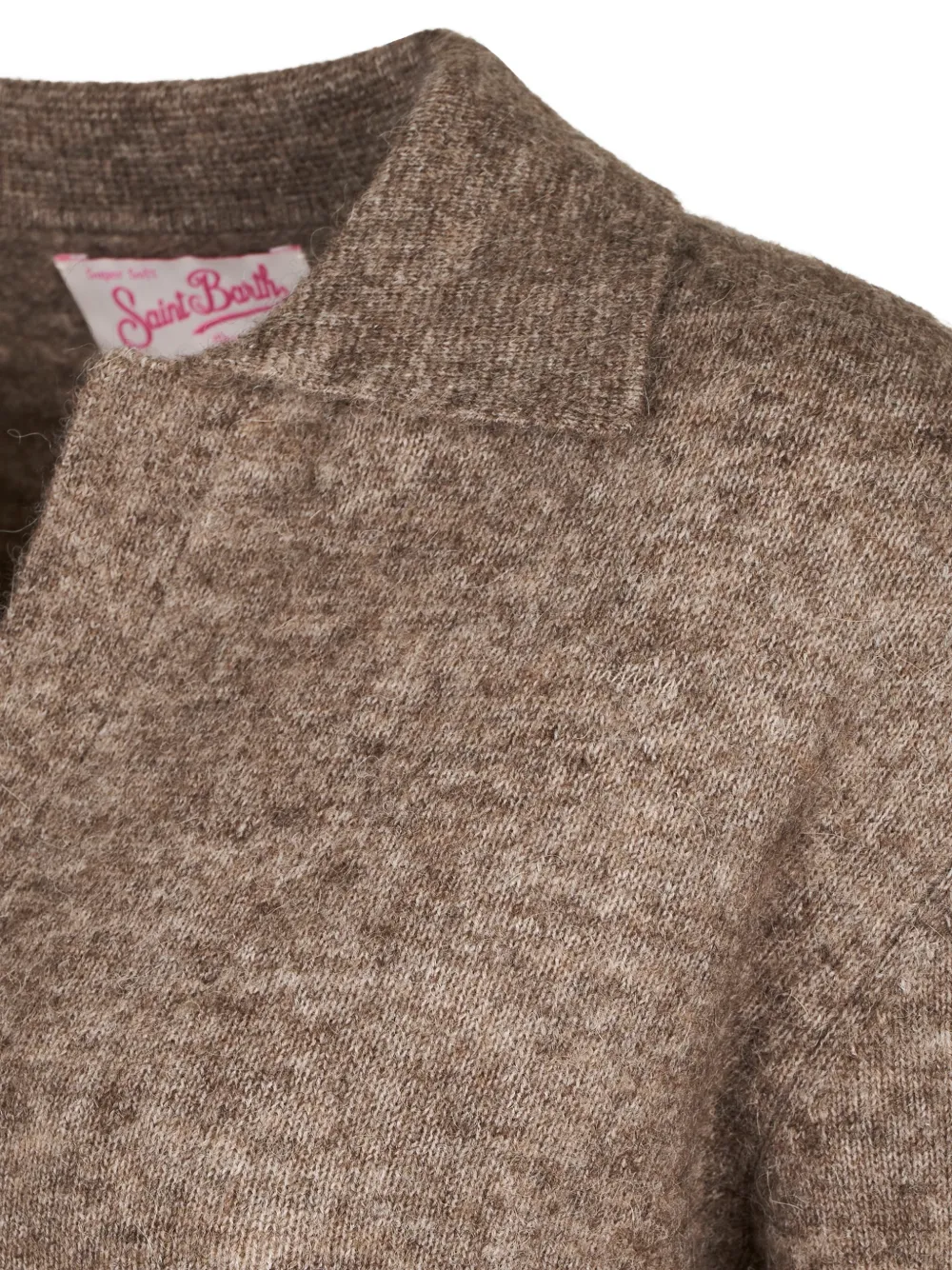 Mc2 Saint Barth V-neck Sweater In Brown