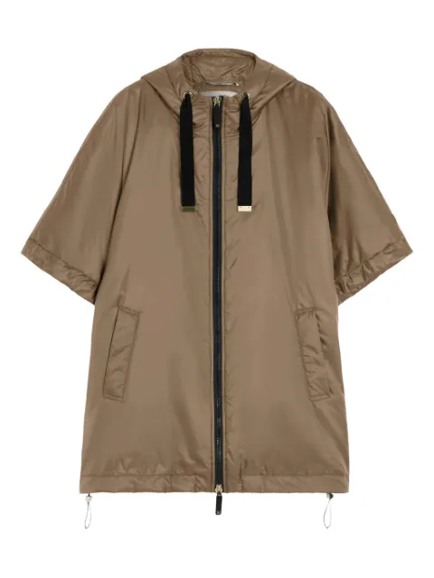 Max Mara hooded zip-fastening jacket