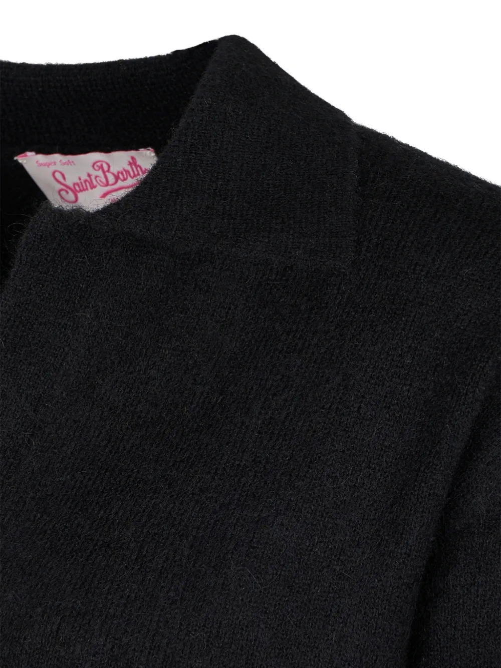 Mc2 Saint Barth V-neck Sweater In Black