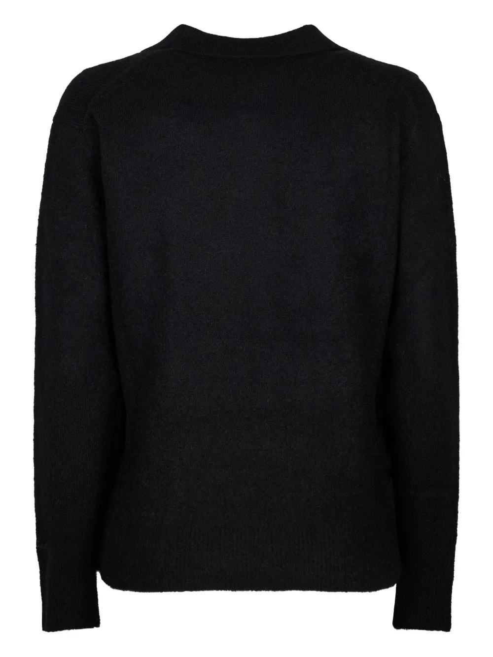 Mc2 Saint Barth V-neck Sweater In Black
