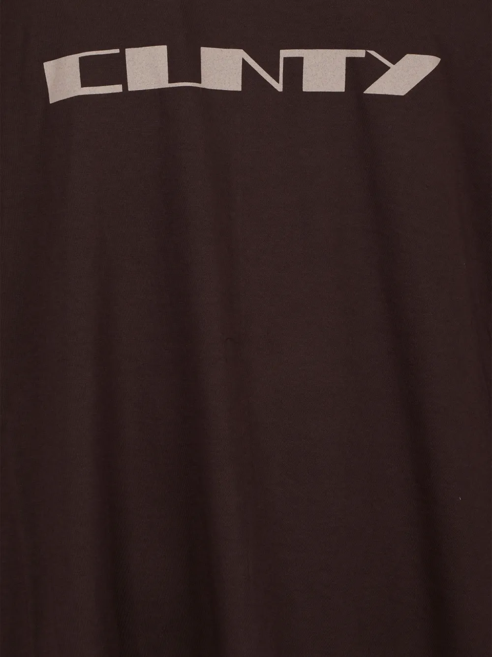 Rick Owens Drkshdw Tommy Graphic-print T-shirt In Brown