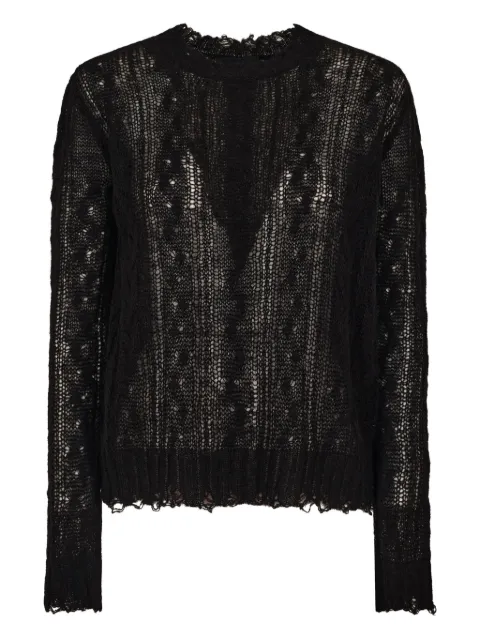 Alanui open-work ruffled jumper