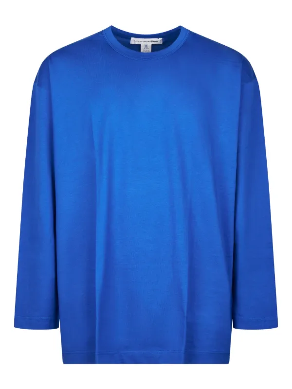 Comme des Garçons Long-sleeve T-shirt in Blue