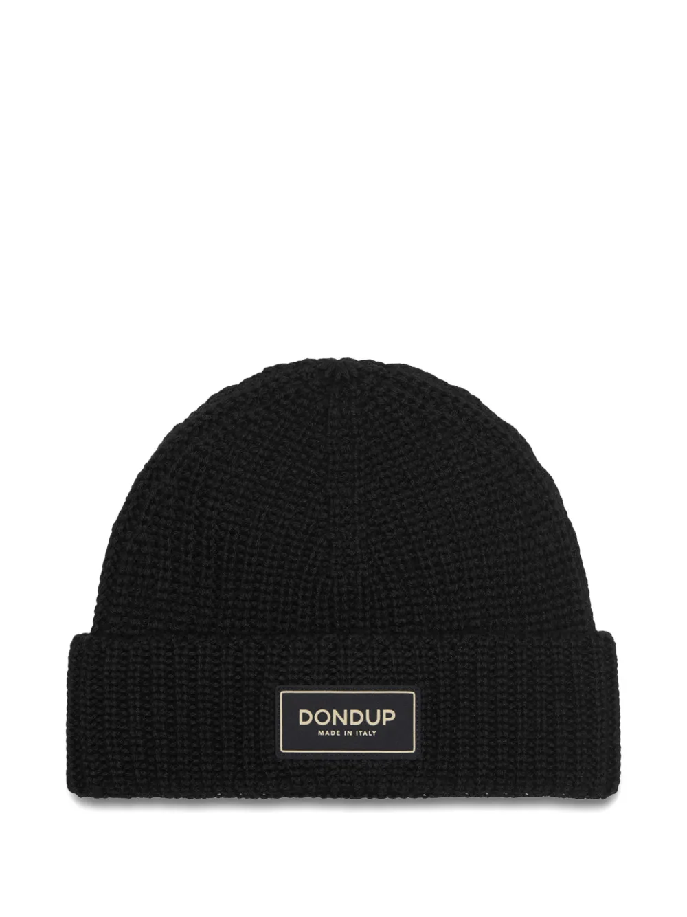 Dondup Logo-patch Beanie Hat In Black