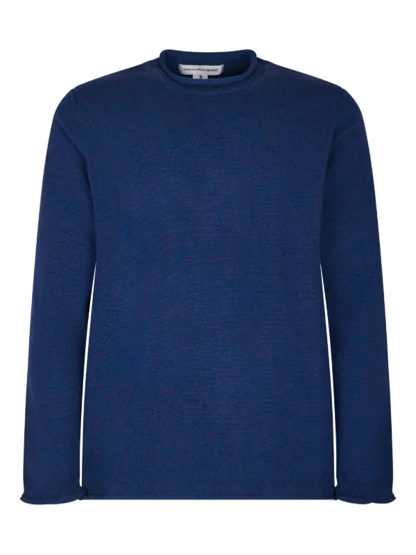 Comme des Garçons Long-sleeve Sweater in Blue