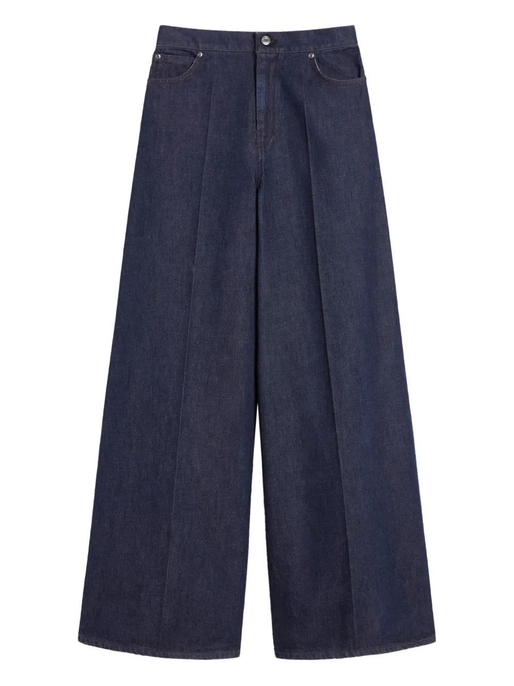 Max Mara logo-patch jeans Blauw
