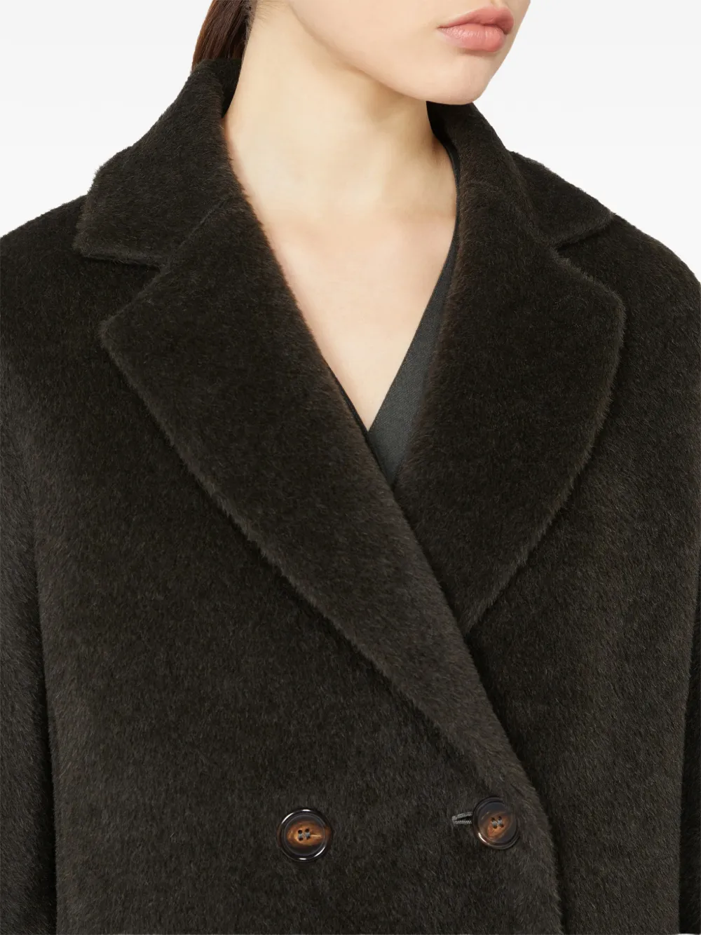 'S Max Mara Rosanna double-breasted coat Groen