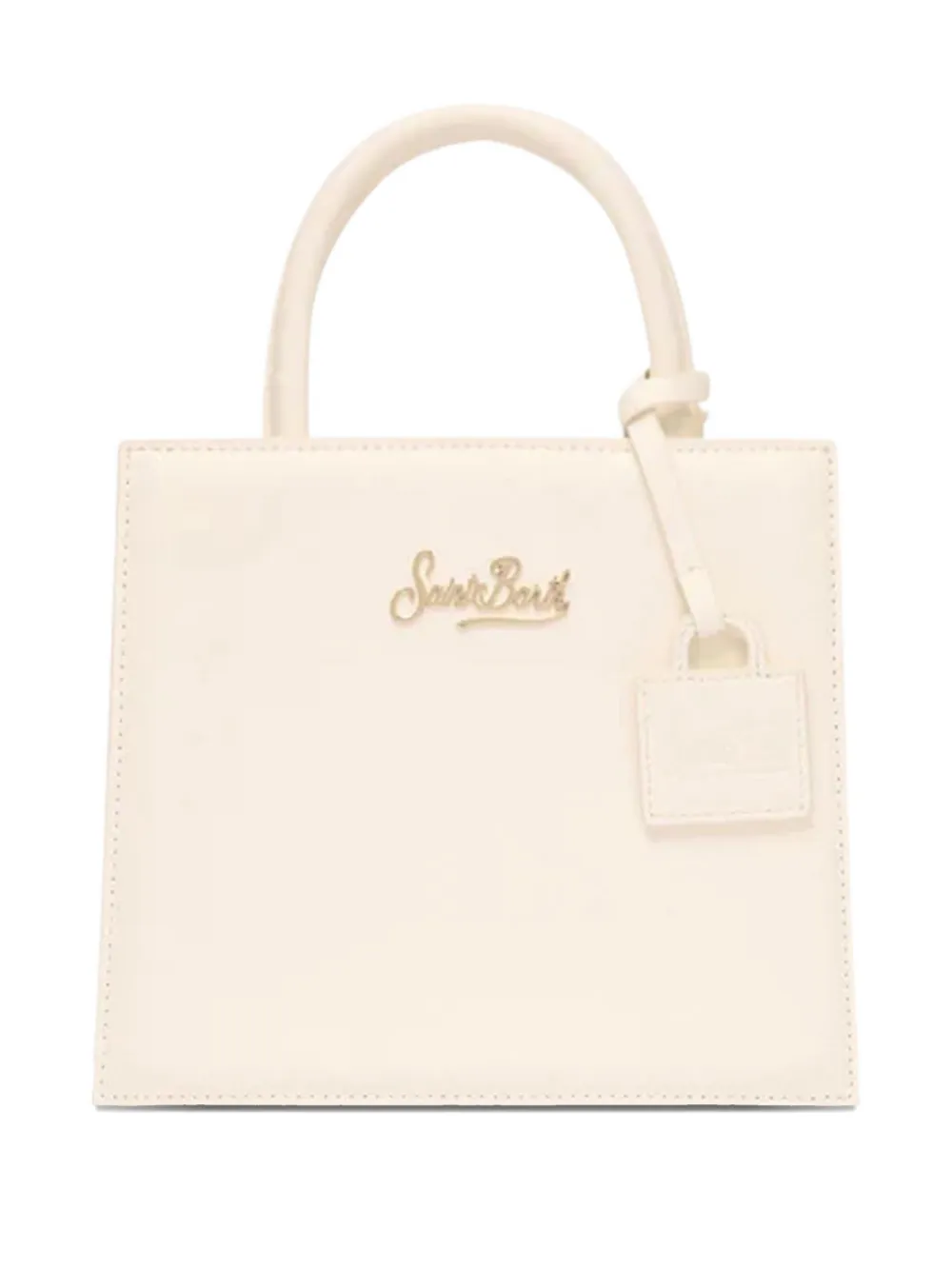 MC2 Saint Barth logo-detail leather mini bag - Toni neutri