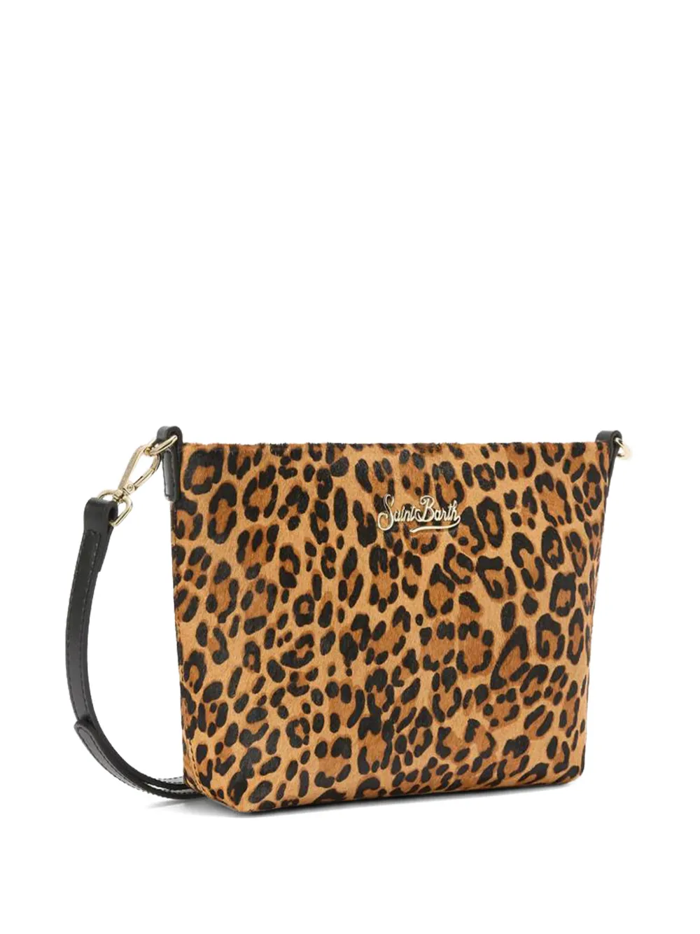 Mc2 Saint Barth Leopard-pattern Logo-plaque Tote Bag In Brown