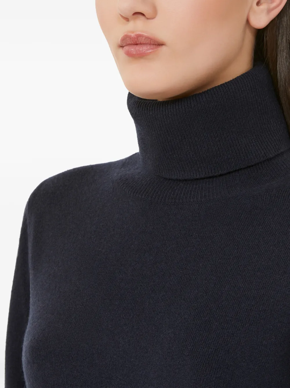 Max Mara Turtleneck Sweater In Black