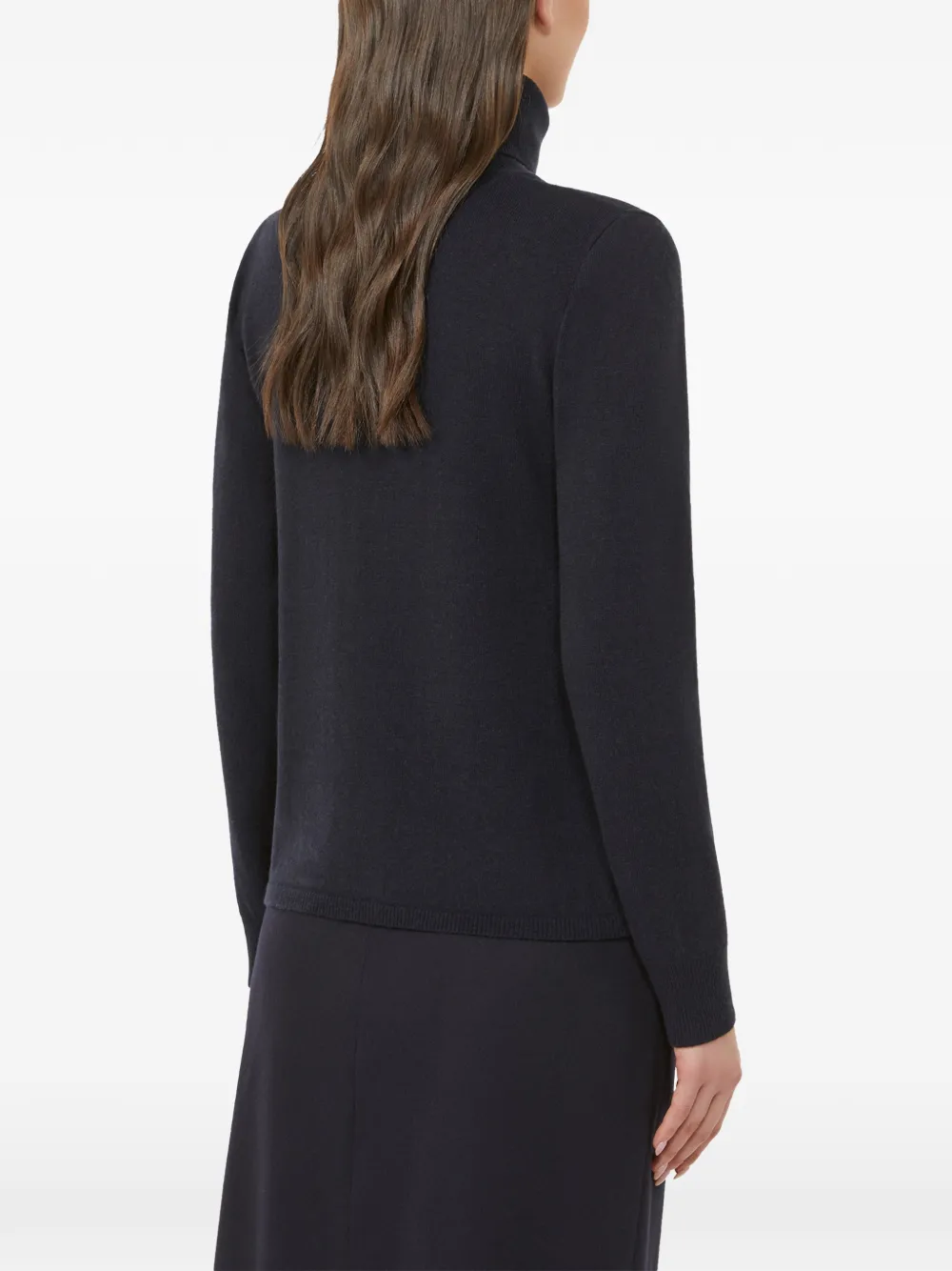 Max Mara Turtleneck Sweater In Black