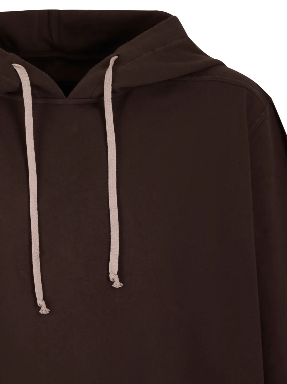 Rick Owens Drkshdw Drawstring Hoodie In Brown
