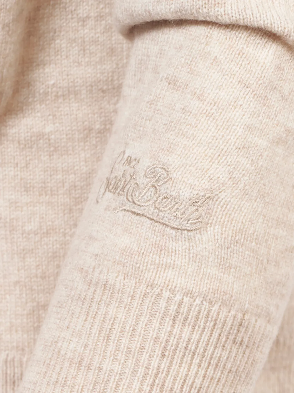 Mc2 Saint Barth Buttoned Cardigan In Neutral