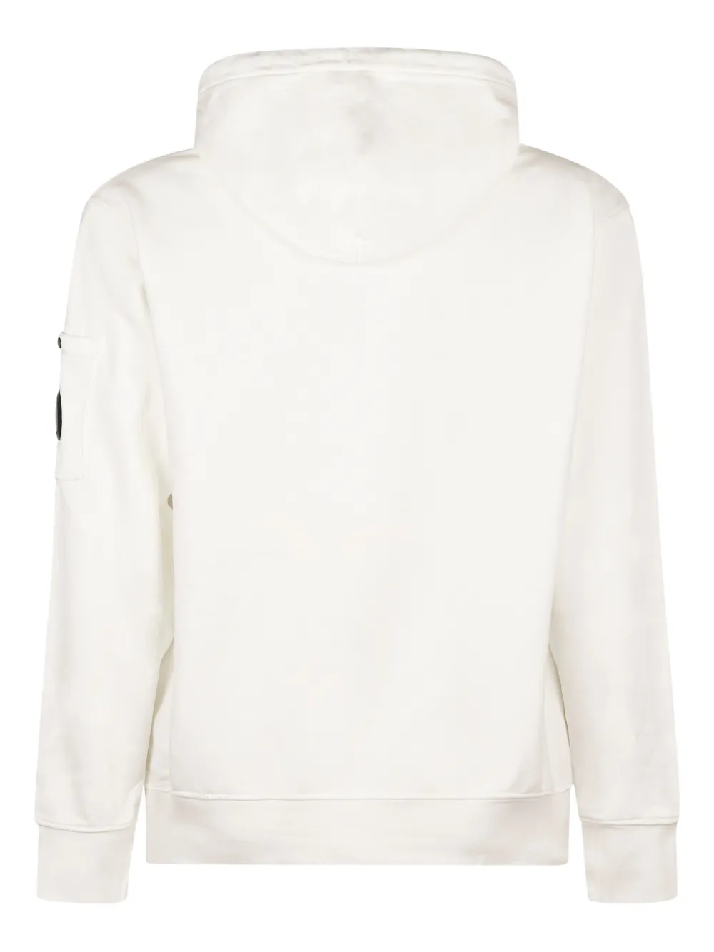 C.p. Company Lens-detail Hoodie In White