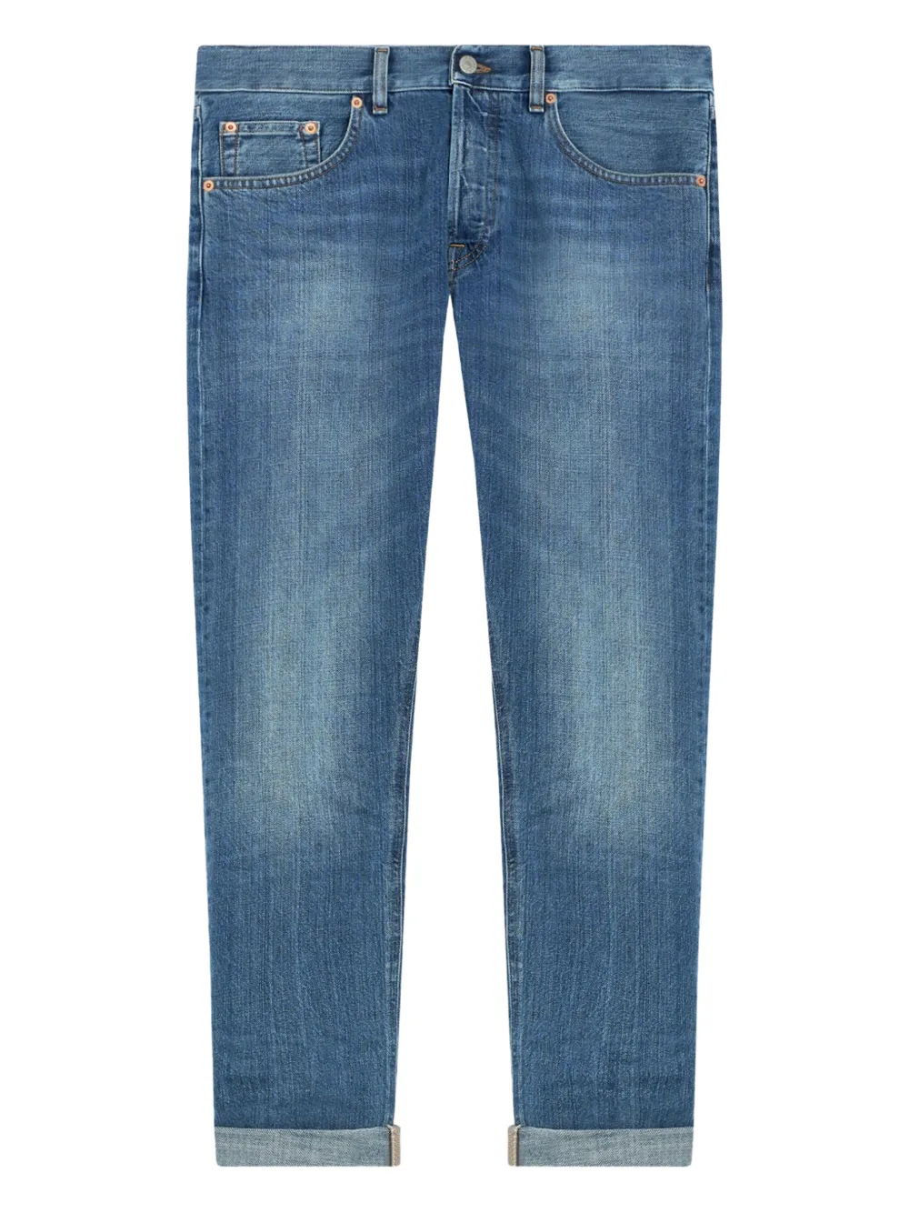DONDUP five-pocket cuffed-hem jeans | Blue | Image 1