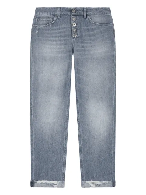 DONDUP Button distressed trousers