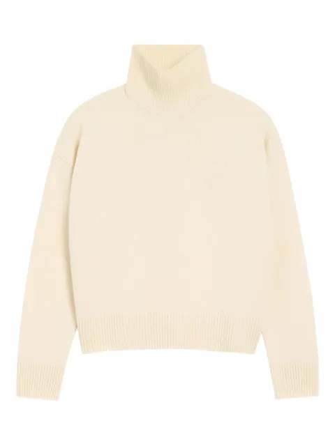 AMI Paris roll-neck logo sweater
