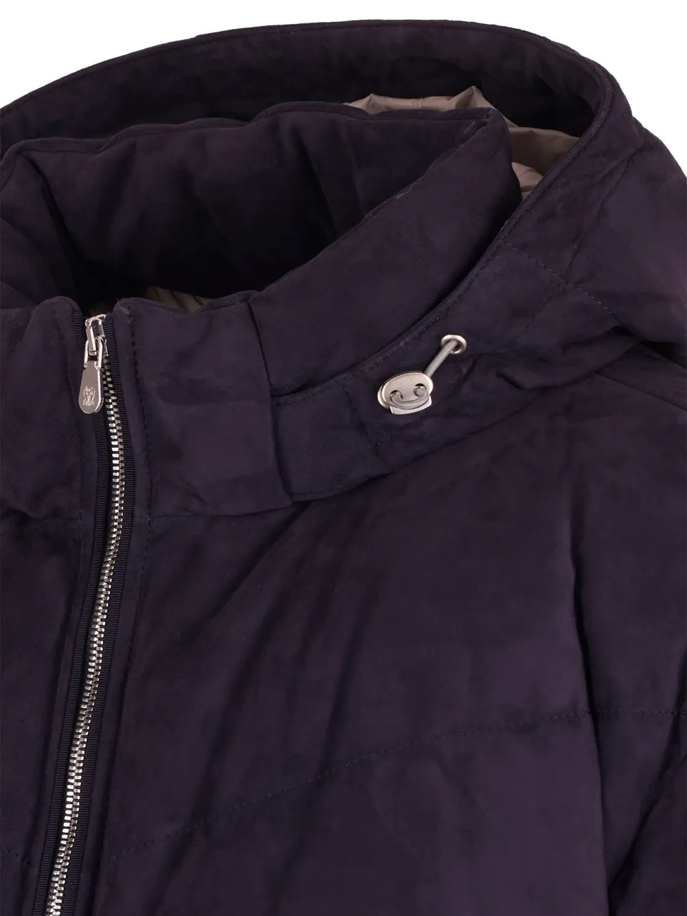 Brunello Cucinelli zip-up hooded jacket Paars