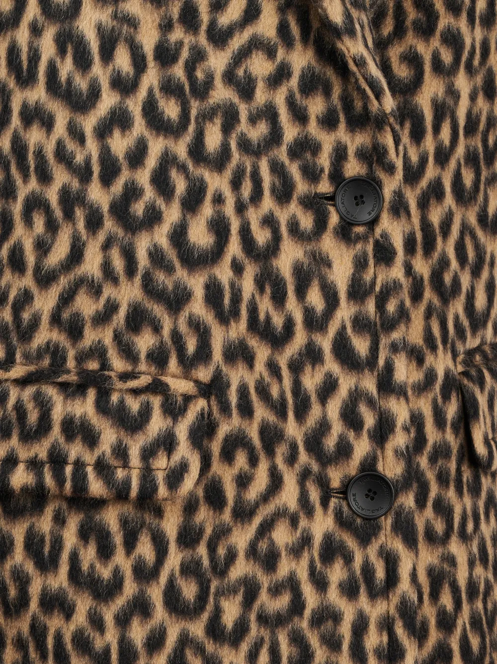 Tagliatore leopard-print single-breasted coat Bruin