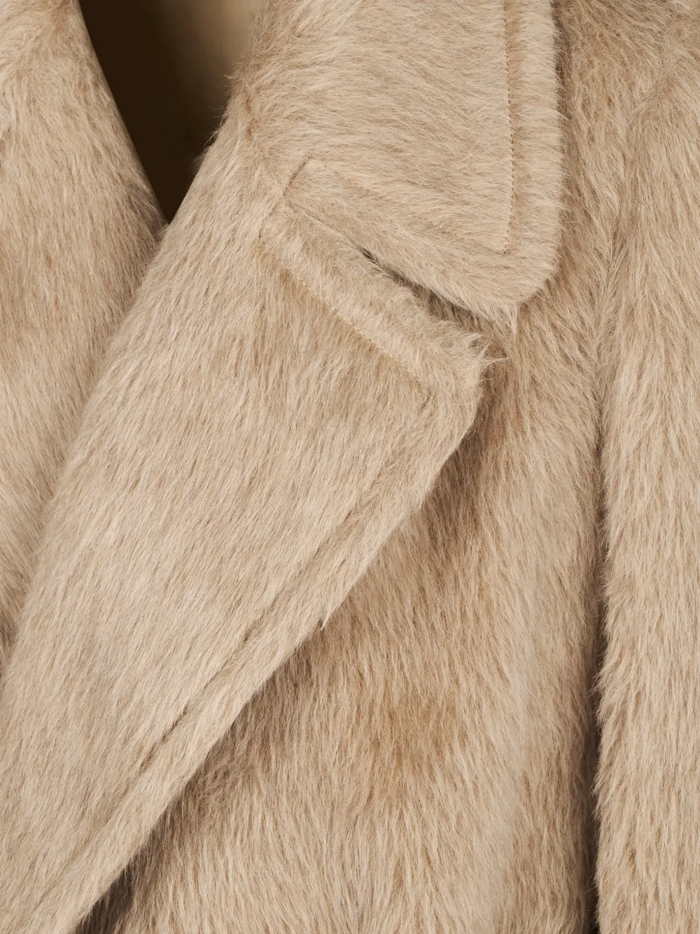 Tagliatore belted-waist notched-lapel coat Beige