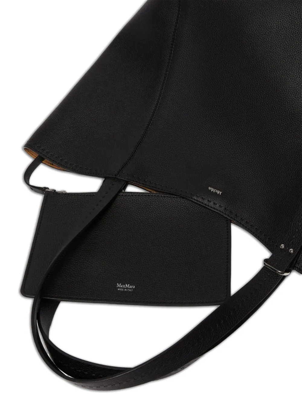 Max Mara Archetipo shopper met logo Zwart