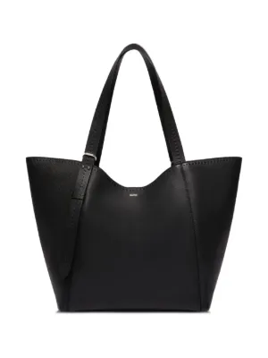 Gucci GGエンブレム ハンドバッグ L | ブラック | FARFETCH JP