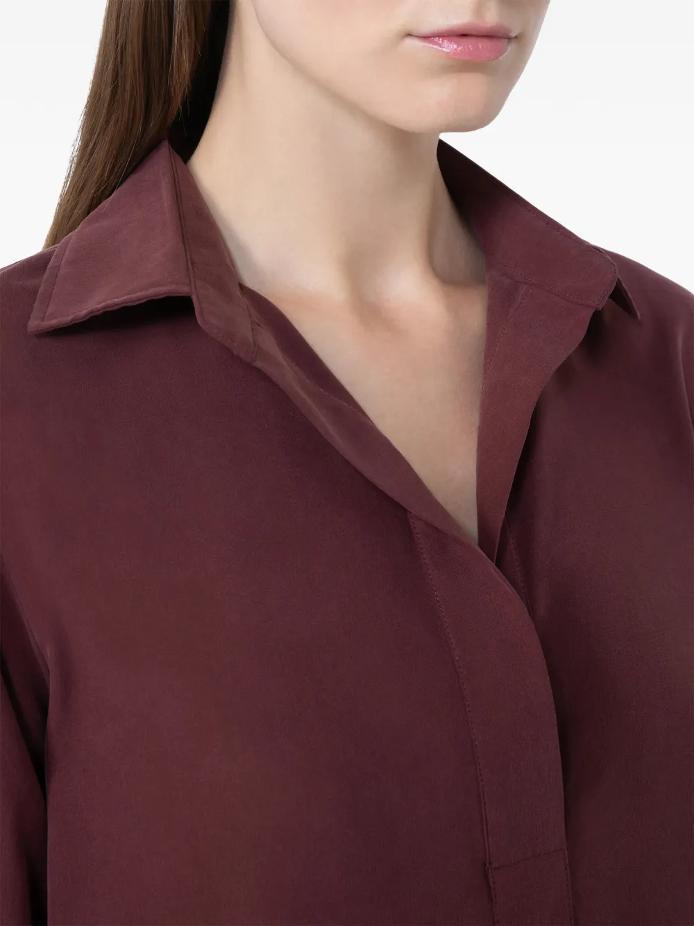 Max Mara collared shirt Rood