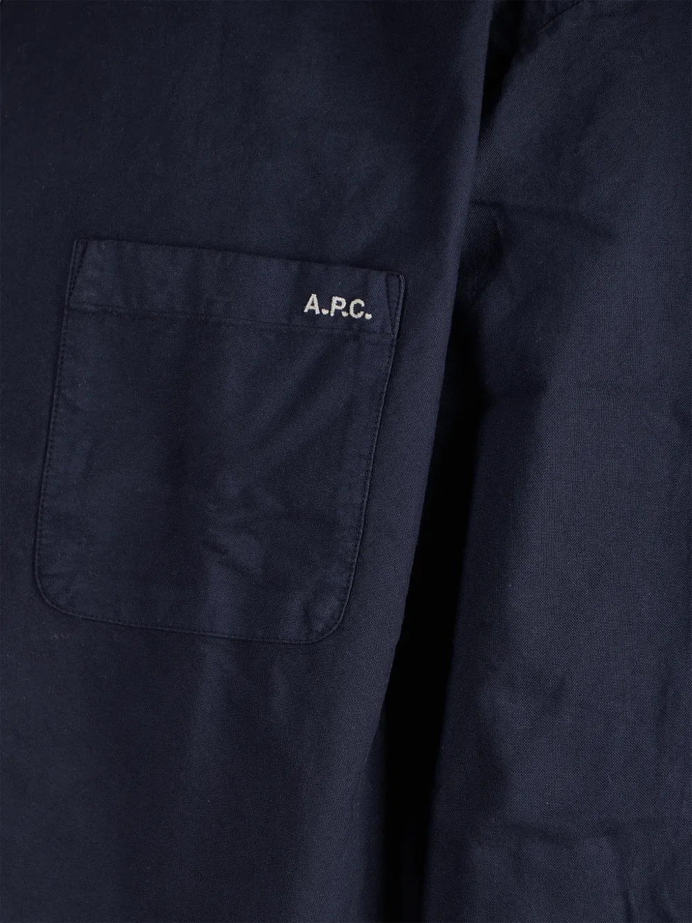 Apc Chest-pocket Shirt In Blue