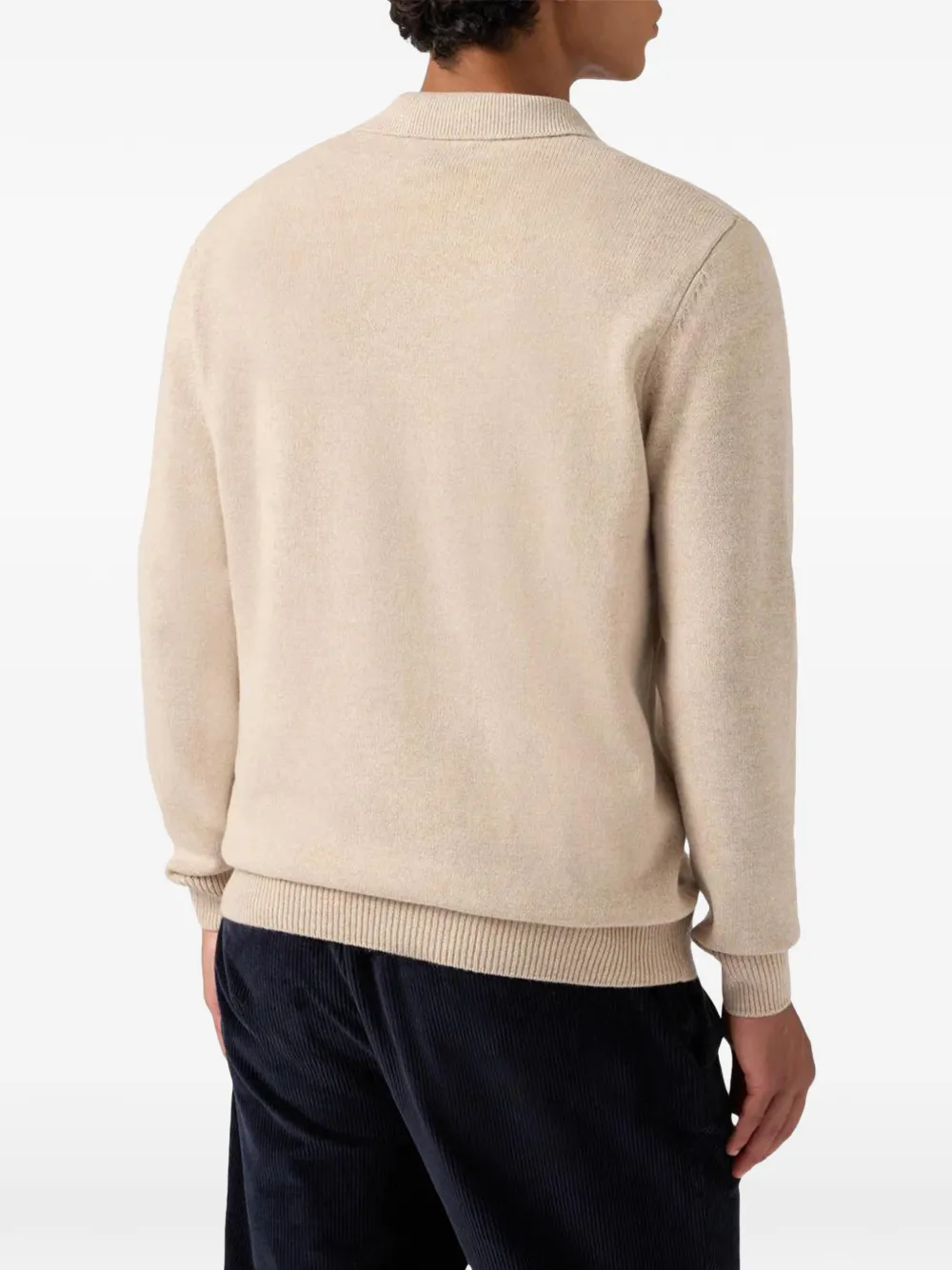 MC2 Saint Barth polo-collar sweater Beige