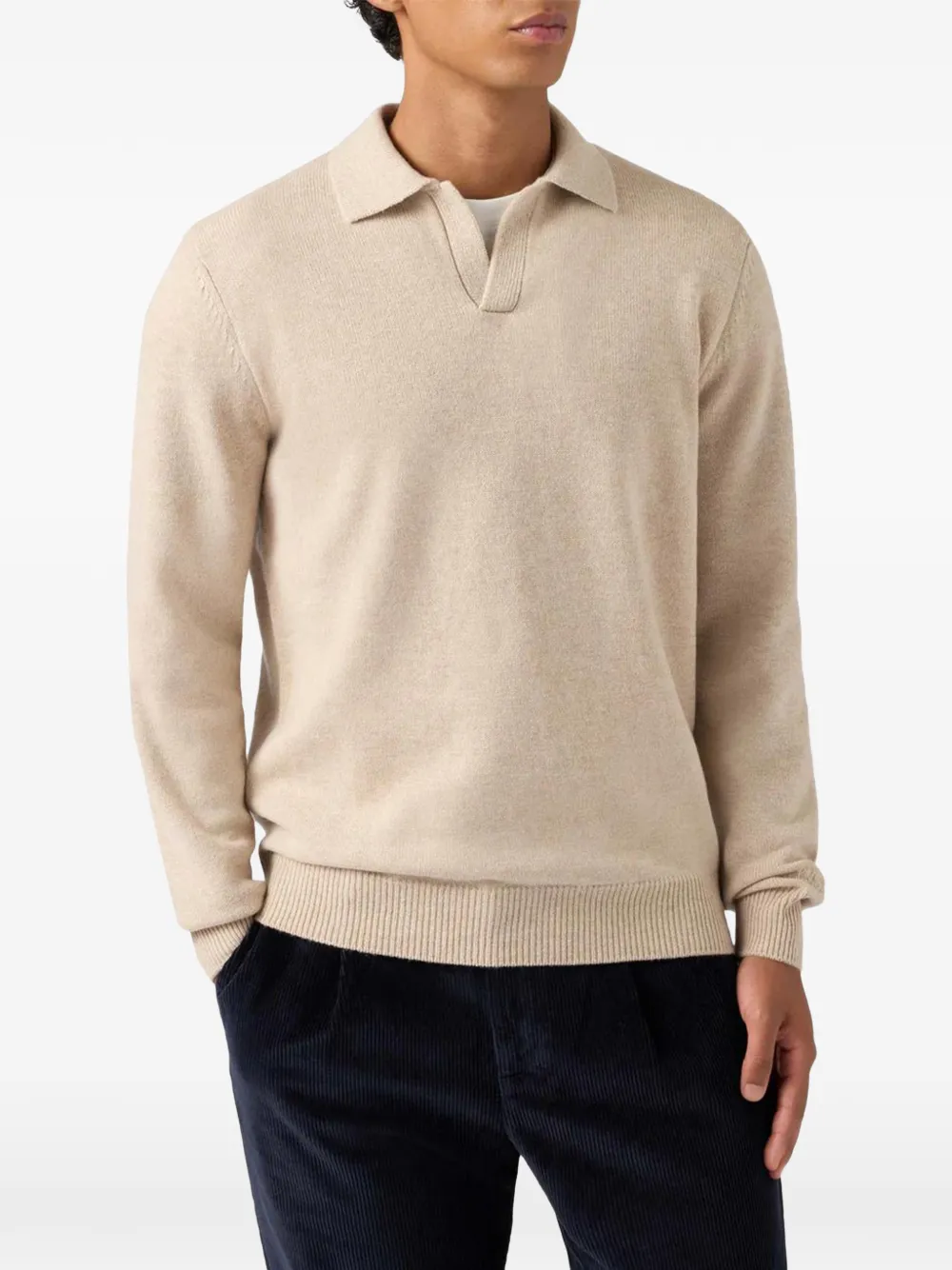 MC2 Saint Barth polo-collar sweater - Beige