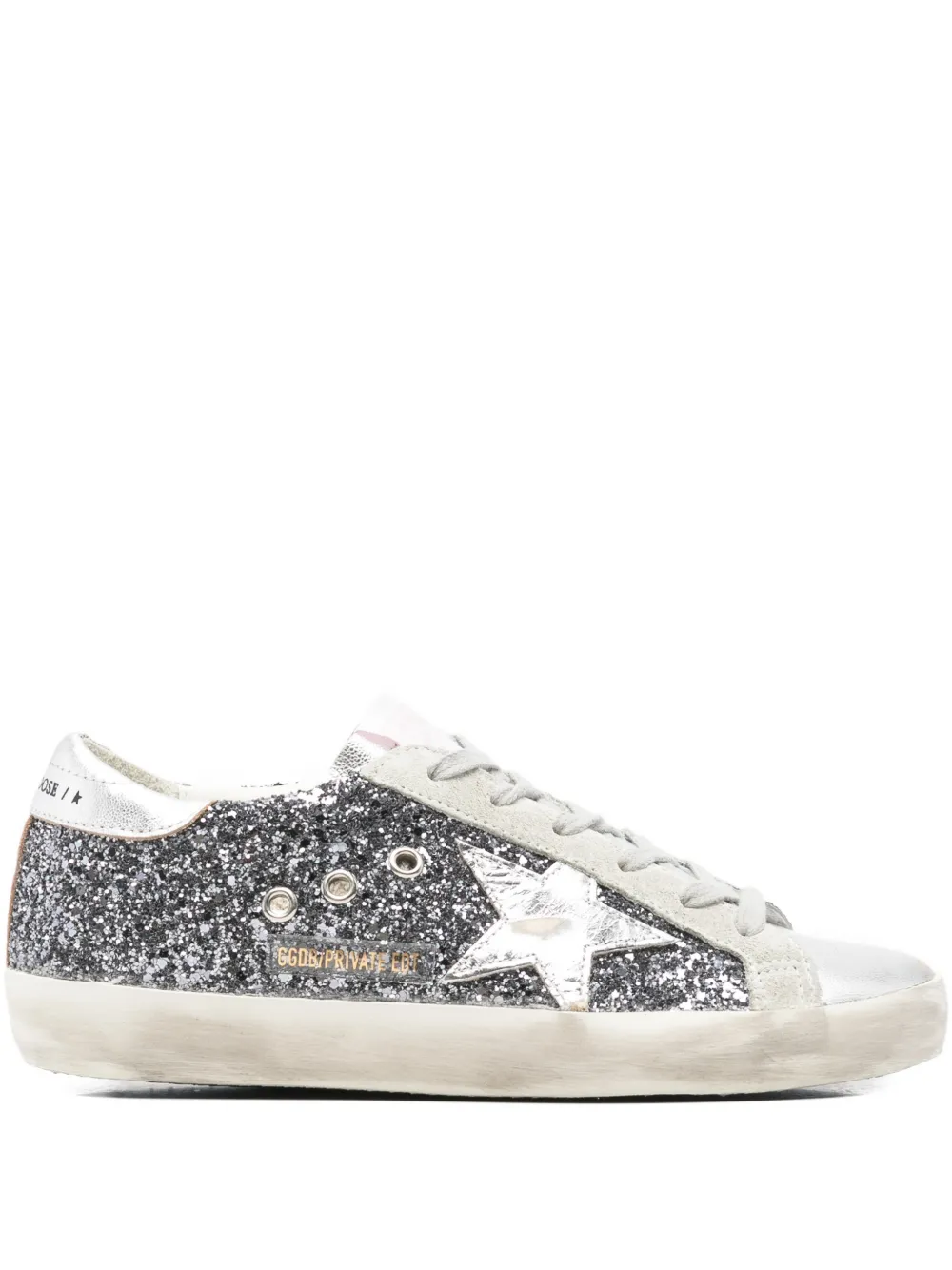Golden Goose star-motif lace-up sneakers - Grigio