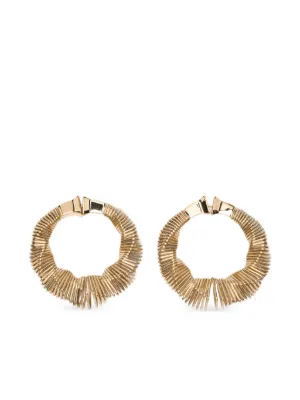 HOORSENBUHS Crescent フープピアス | シルバートーン | FARFETCH JP