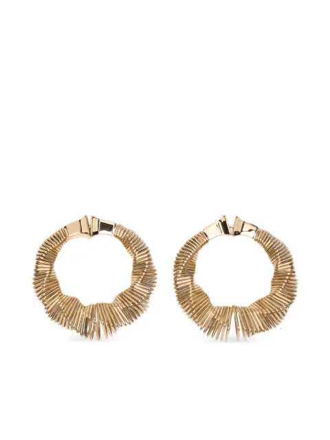 Alaïa square spiral hoops earrings