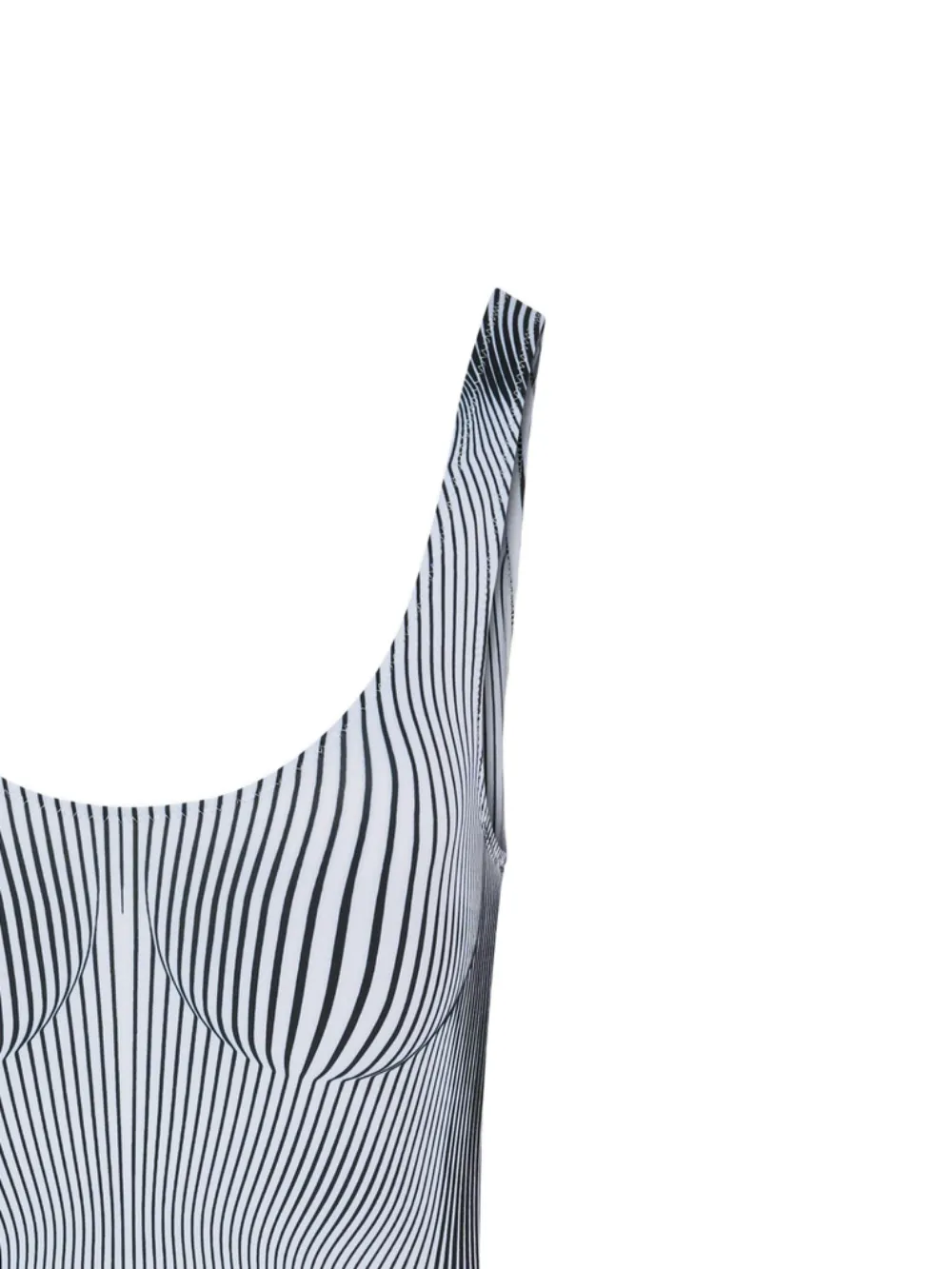 Jean Paul Gaultier Printed Swimsuit In Silver