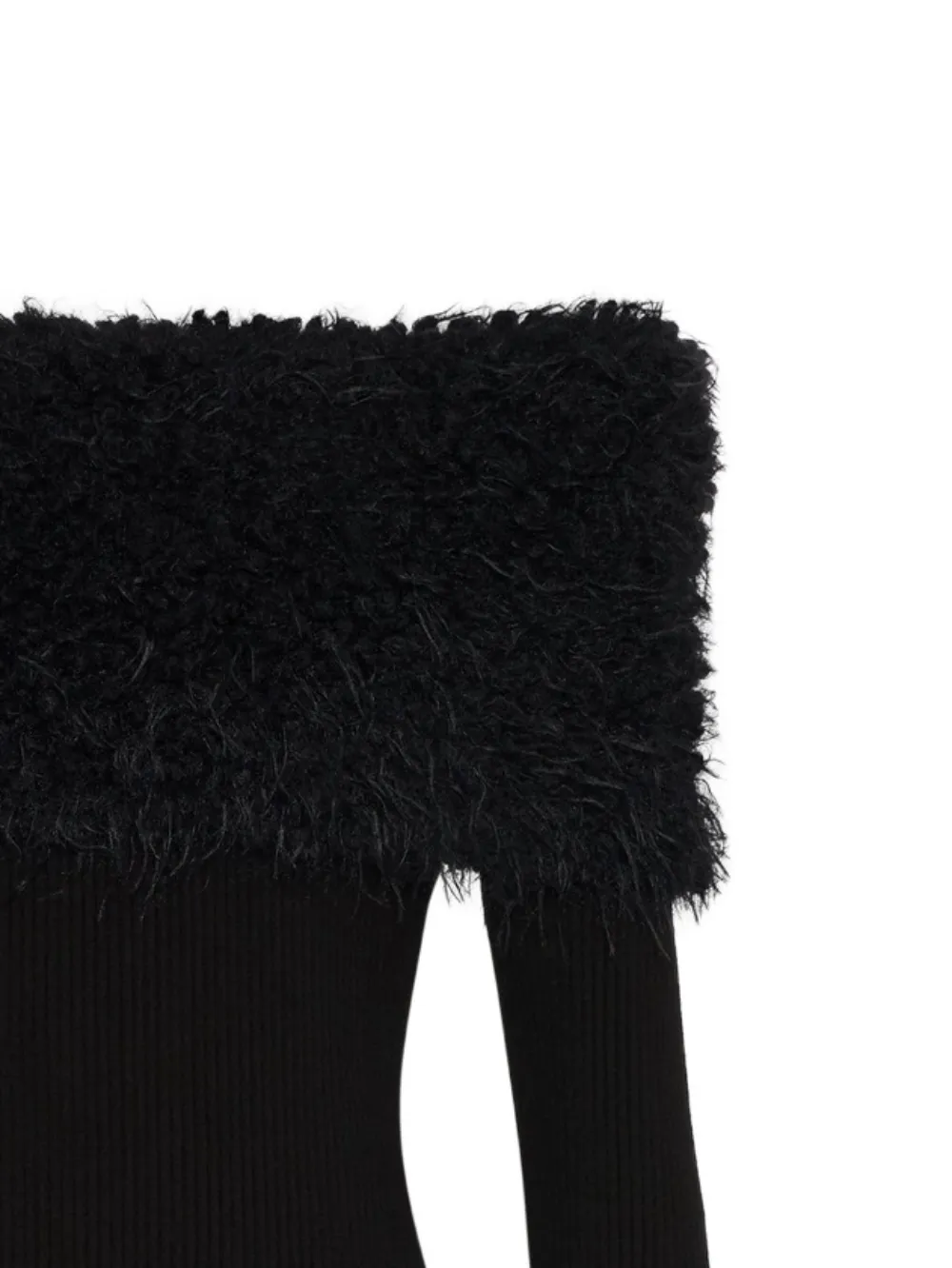 Jean Paul Gaultier ribbed maxi dress - Zwart