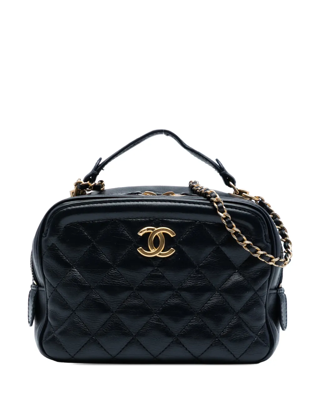 CHANEL Pre-Owned Trousse CC trapuntata piccola 2018-2019 - Nero