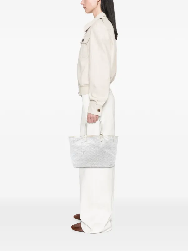 Goyard Pre-Owned 2014 Goyardine Saint Louis PM Tote Bag | White