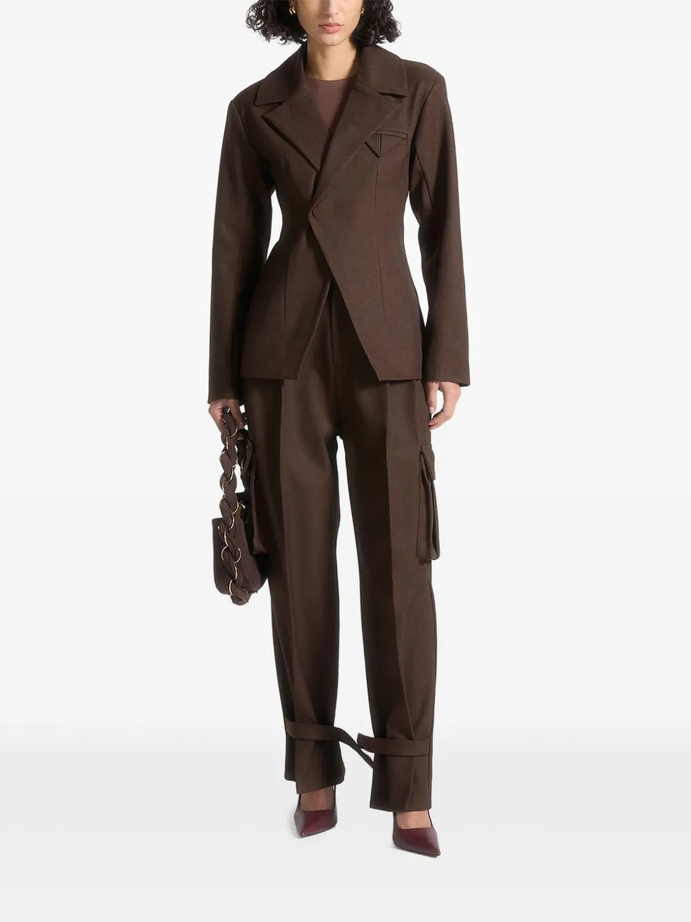 Manière De Voir Danielle pleated trousers - Bruin