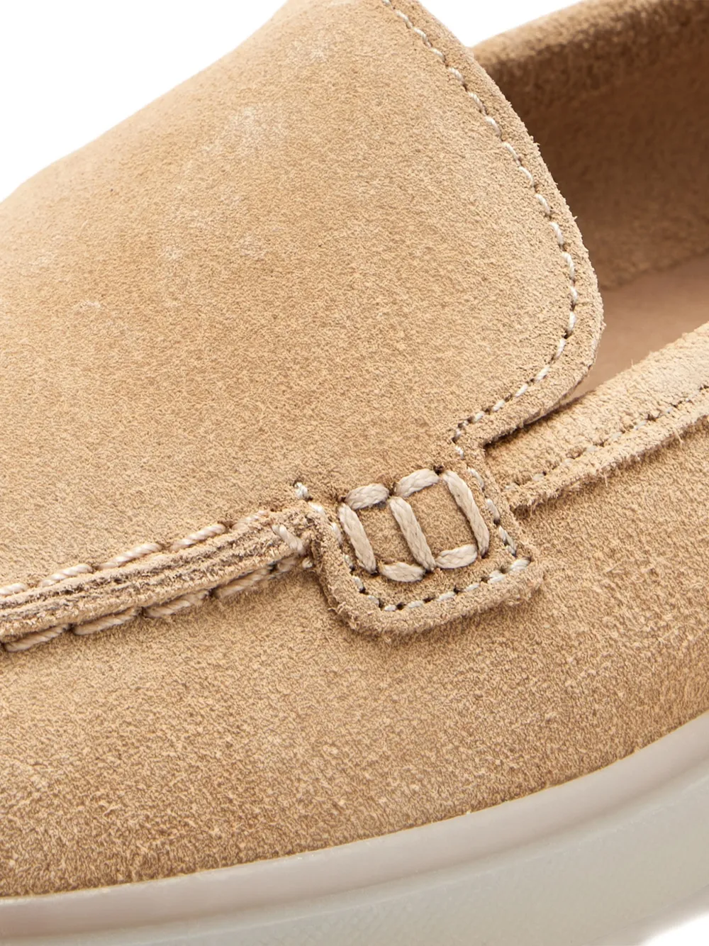 Forsa dune topstitched loafers Beige