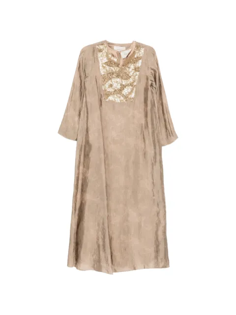 SHATHA ESSA vestido bordado con lentejuelas