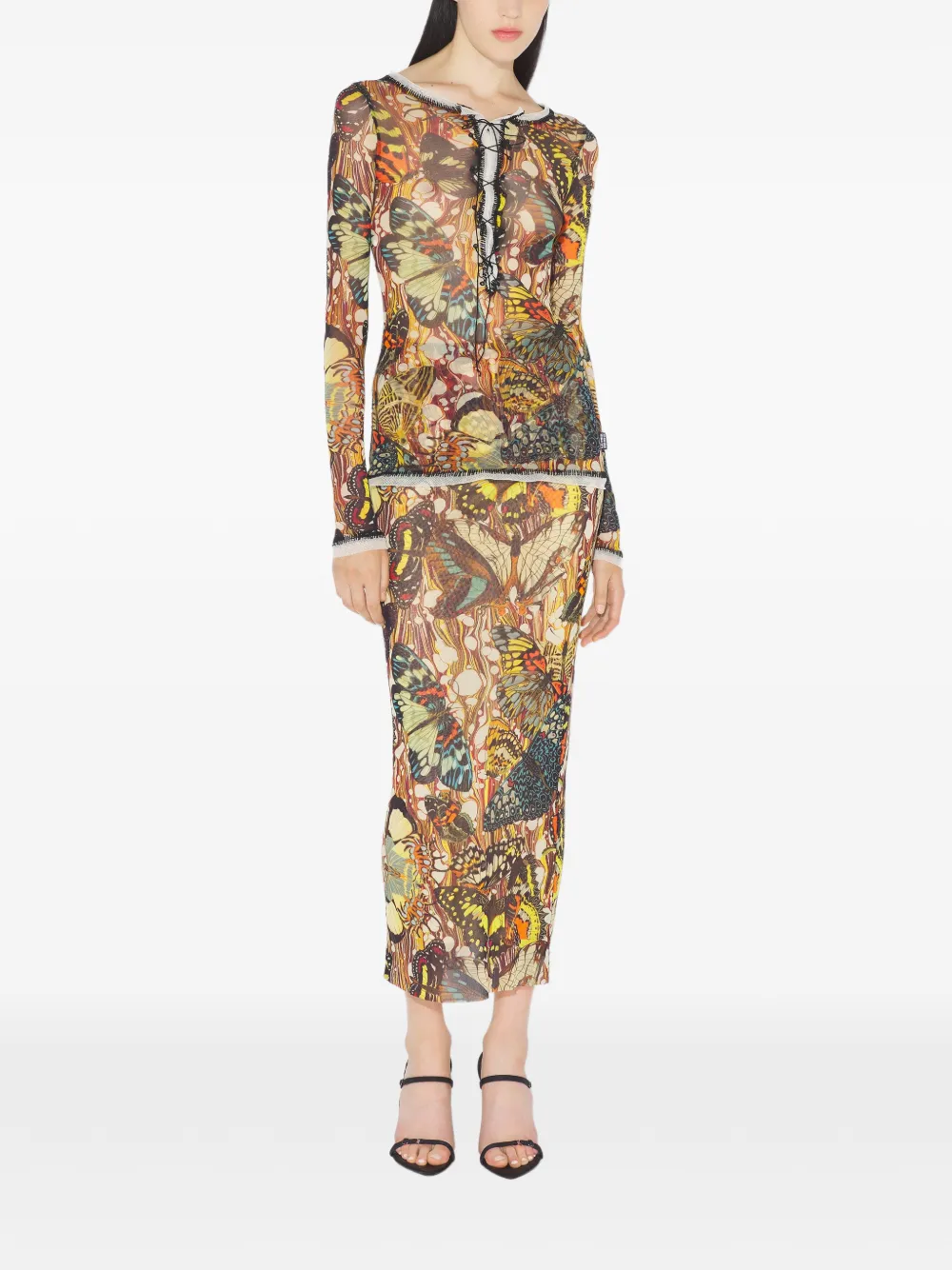 Jean Paul Gaultier Papillon Jaune lacing top | Blouses | Image 2