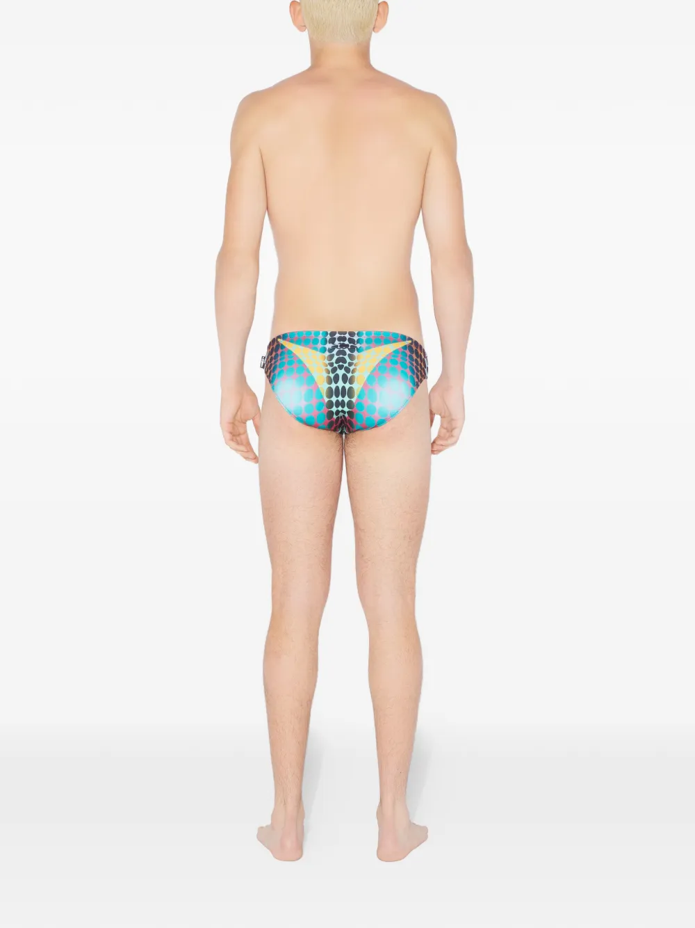 Jean Paul Gaultier Dots-printed Swim Brief In Multi