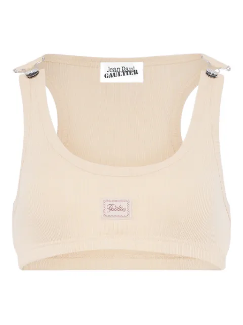 Jean Paul Gaultier ribbed buckled top