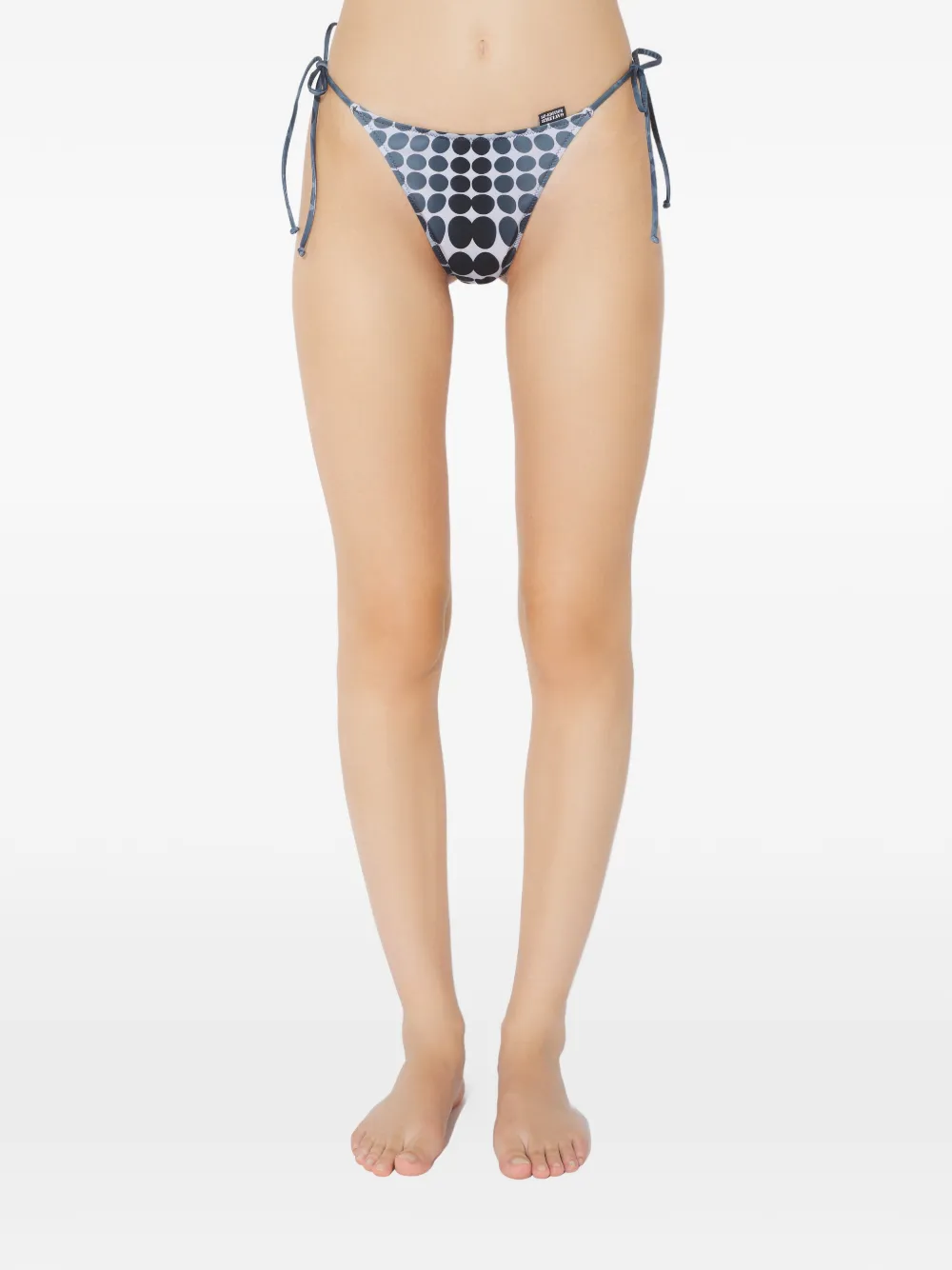 Jean Paul Gaultier Dots-print Tie Bikini Set In Multi