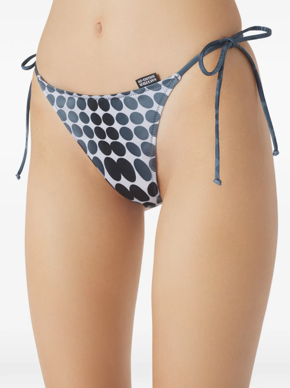 Jean Paul Gaultier Dots-print Tie Bikini Set In Multi