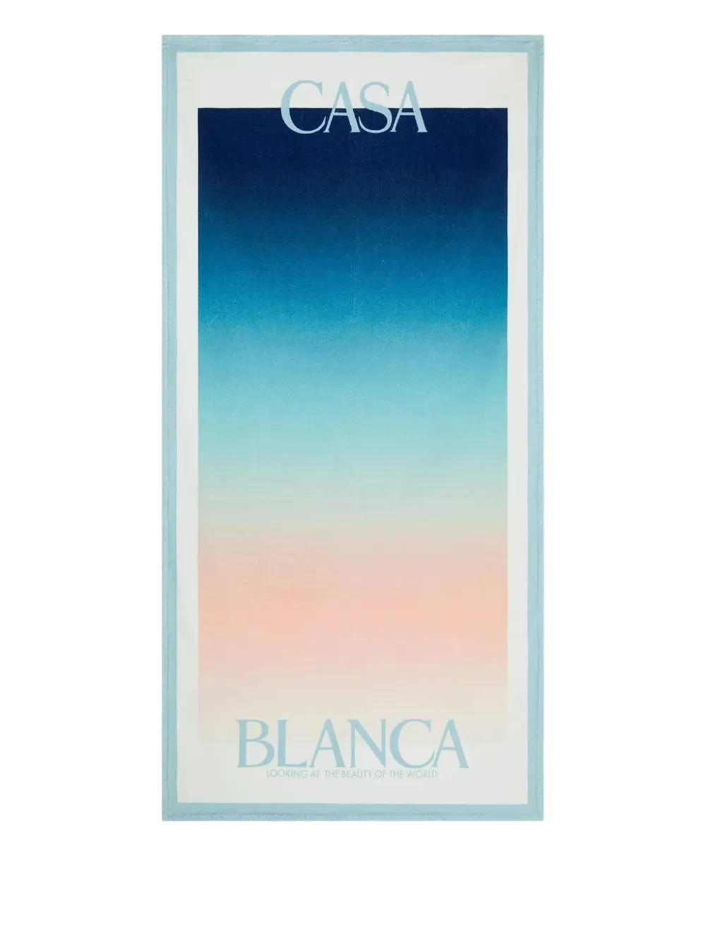 Casablanca gradient-pattern logo beach towel (100cm x 190cm) | Blue | Image 1