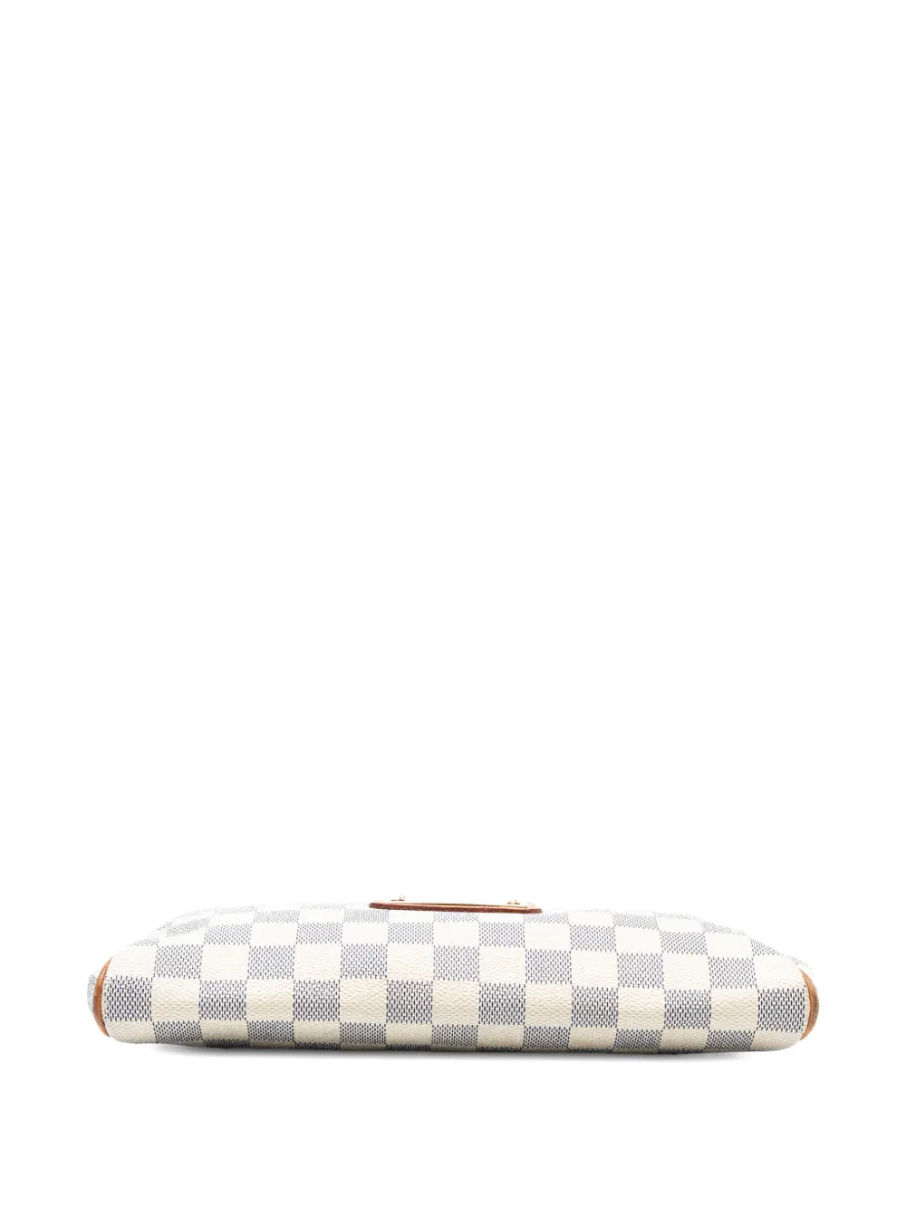 Pre-owned Louis Vuitton 2010 Damier Azur Eva Satchel In White